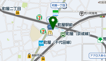 JEWEL CAFE 荒川町屋店の地図画像
