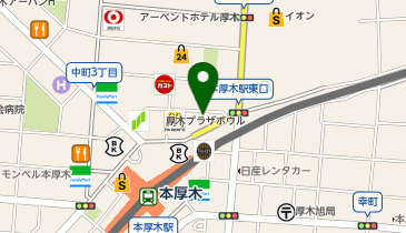 JEWEL CAFE 本厚木店の地図画像