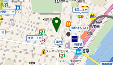 JEWEL CAFE 浅草店の地図画像