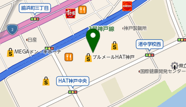JEWEL CAFE ブルメールHAT神戸店の地図画像