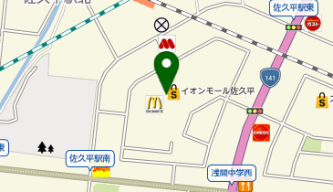 JEWEL CAFE イオンモール佐久平店の地図画像