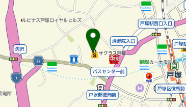 JEWEL CAFE サクラス戸塚店の地図画像