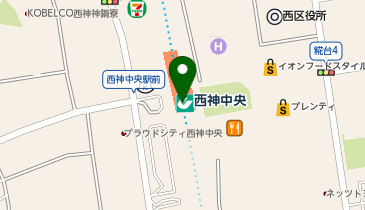 JEWEL CAFE エキソアレ西神中央店の地図画像