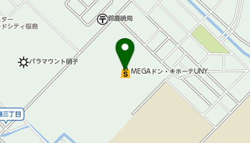 JEWEL CAFE MEGAドン・キホーテUNY鈴鹿店の地図画像