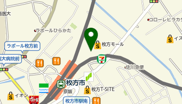 REVIVE KITCHEN THREE ナナイロボーテ 枚方店の地図画像