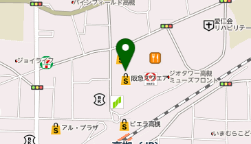 REVIVE KITCHEN THREE フルーツギャザリング 高槻阪急店の地図画像