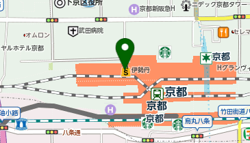 REVIVE KITCHEN THREE ジェイアール京都伊勢丹の地図画像