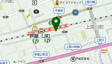 REVIVE KITCHEN THREE DEPACO 大丸芦屋店の地図画像