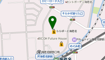 REVIVE KITCHEN THREE フルーツギャザリング ららぽーと海老名店の地図画像