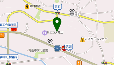 SUPER SANSHI 亀山エコー店の地図画像