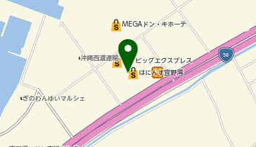 布団巻きのジロー はにんす宜野湾店の地図画像
