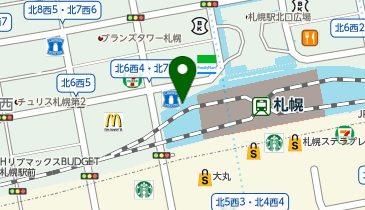 銀座マギー 札幌アピア店の地図画像
