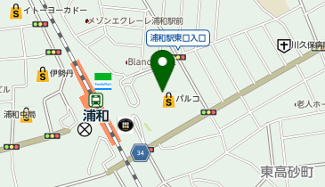 銀座マギー アリヴィエ浦和パルコ店の地図画像
