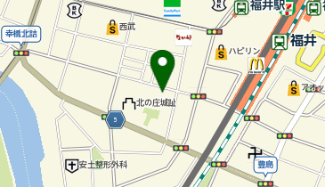 銀座マギー 西武福井店の地図画像