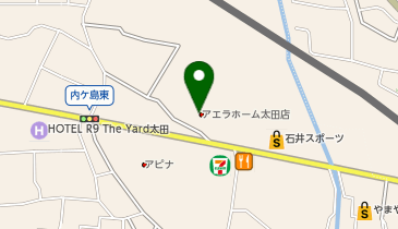アエラホーム 太田店の地図画像