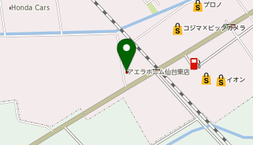 アエラホーム 仙台東店の地図画像