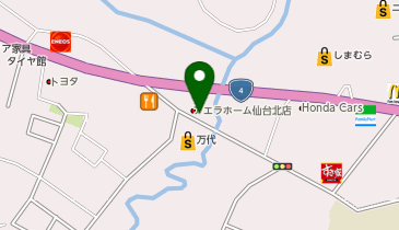 アエラホーム 仙台北店の地図画像
