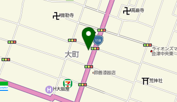 アエラホーム 会津若松営業所の地図画像