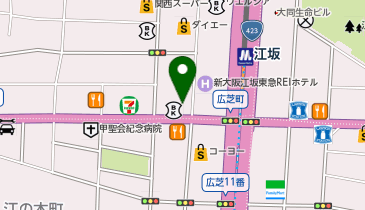 Beauty Eyelash 江坂駅前丸萬ビルの地図画像