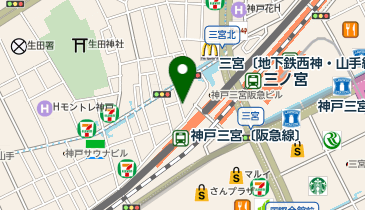 Beauty Eyelash 神戸三宮店の地図画像