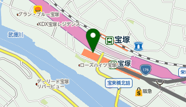 Beauty Eyelash G・コレクション阪急宝塚店の地図画像