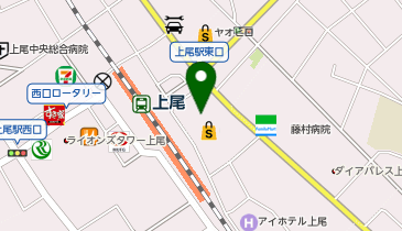 Beauty Eyelash まるひろ上尾SCの地図画像