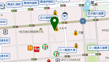 Beauty Eyelash メルサ栄店の地図画像