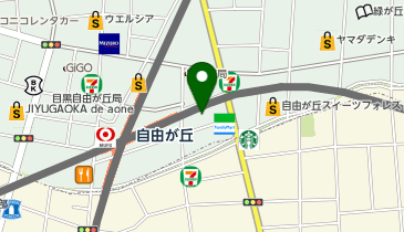 Beauty Eyelash フレル・ウィズ自由が丘店の地図画像