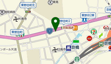 Beauty Eyelash 京橋店の地図画像