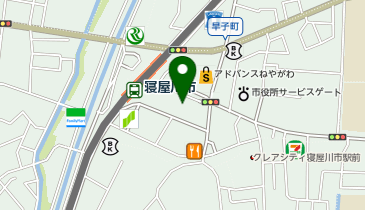 Beauty Eyelash アドバンス寝屋川市駅店の地図画像