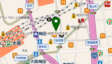 Beauty Eyelash 梅田阪急グランドビル店の地図画像
