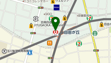 自由が丘産経学園の地図画像