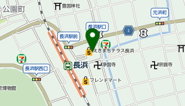 北海道 花の舞 長浜駅前店の地図画像