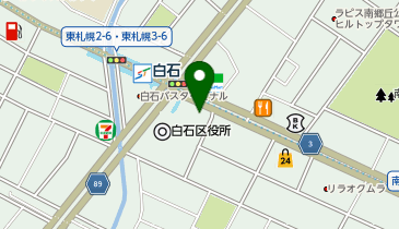個室完備 海鮮居酒屋 遠藤水産 白石ガーデンプレイス店の地図画像