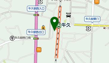 個室完備 海鮮居酒屋 はなの舞 牛久駅西口店の地図画像