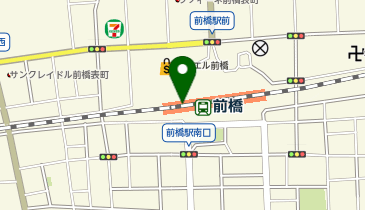個室完備 海鮮居酒屋 はなの舞 前橋駅北口店の地図画像