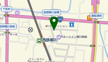 個室完備 海鮮居酒屋 はなの舞 柳川駅東口店の地図画像