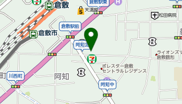 個室完備 海鮮居酒屋 はなの舞 ホテル・アルファーワン倉敷南口店の地図画像