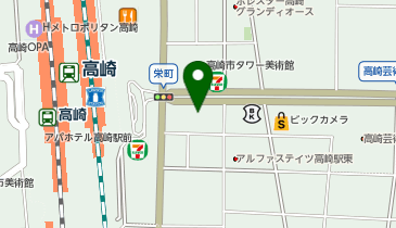 大衆食堂 安べゑ 高崎駅東口店の地図画像