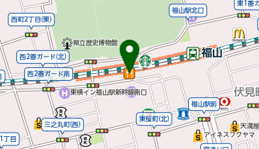 食べ飲み放題 大衆食堂 安べゑ 福山駅店の地図画像