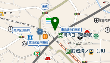 さかな酒場 魚星 溝の口西口店の地図画像
