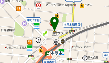 個室完備 海鮮居酒屋 豊洲市場 さかな酒場 魚星 本厚木北口店の地図画像