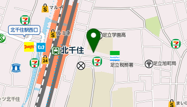 両国だしもんじゃ もんじ 北千住東口店の地図画像