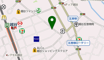 問屋厳選 焼肉牛星 越谷店の地図画像
