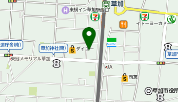 問屋厳選 焼肉牛星 草加駅西口店の地図画像
