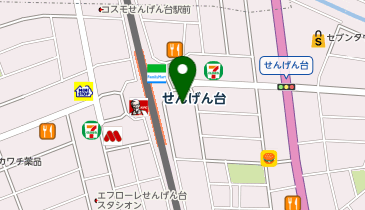 海鮮個室居酒屋 九州人情酒場 魚星 せんげん台東口店の地図画像