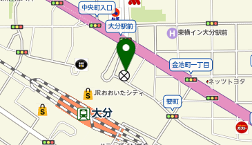 九州名物料理 豊後魚鮮水産 大分駅前店の地図画像