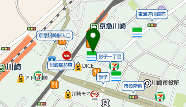 団欒炎 京急川崎店の地図画像