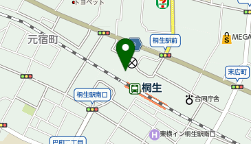 座敷個室完備 海鮮居酒屋 豊丸水産 桐生駅北口店の地図画像