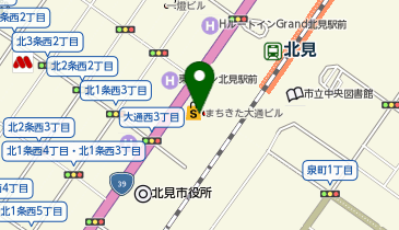 海鮮ダイニング Bikura ホテルルートインGrand北見駅前店の地図画像